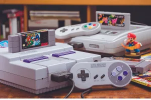Classic retro gaming consoles and cartridges for collectors in Saudi Arabia