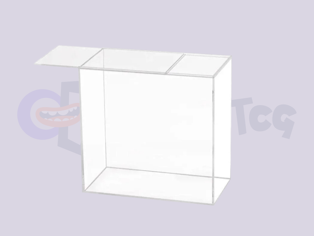 acrylic display box for booster box and etb collectibles