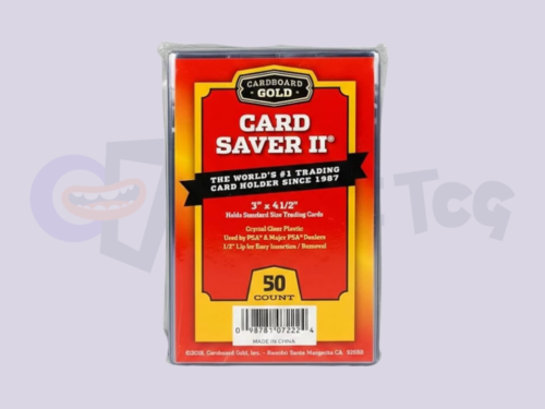 Cardboard Gold Card Saver 2 – Semi-Rigid Card Holder 3×4 for Trading Cards – PSA & Collector Approved – Secure Fit for Gaming, Baseball & Sports Cards – 50-Pack Cardboard Gold Card Saver 2 - Semi-Rigid Card Holder 3x4 for Trading Cards - PSA & Collector Approved - Secure Fit for Gaming, Baseball & Sports Cards - 50-Pack