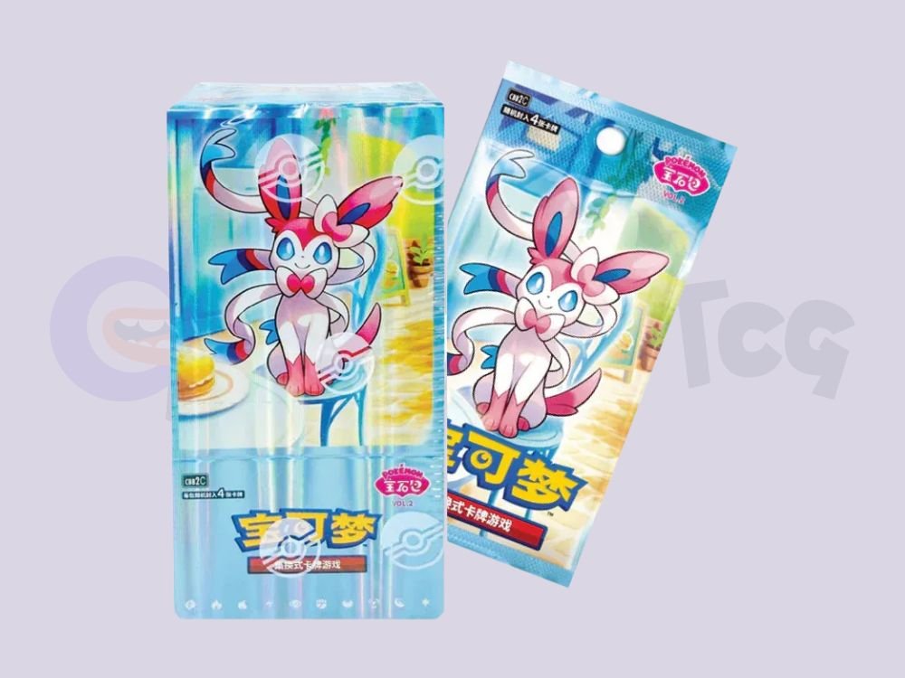 IN STOCK Pokemon TCG Chinese Card Gem Pack Vol.2 Eevee Booster Box Sealed CBB2C