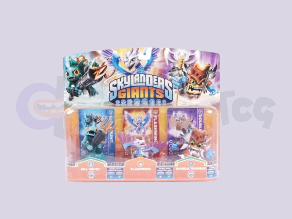 Sky Landers giants ( Gill Grunt, Flashwing, Double Trouble )