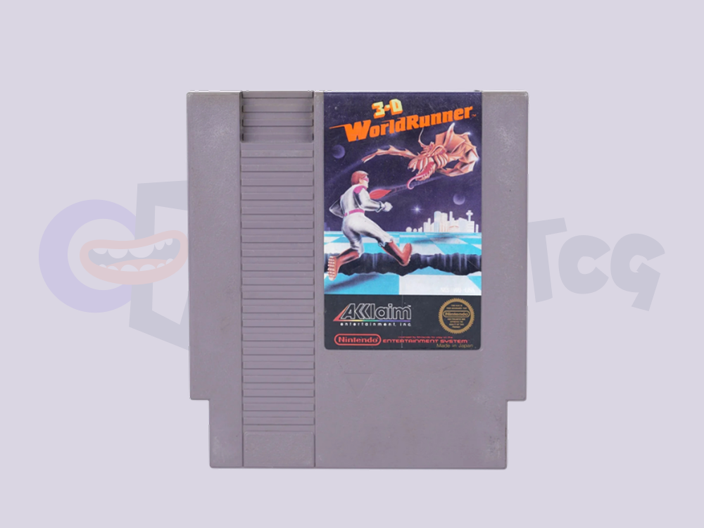 3-D Battles of WorldRunner NES Game Cartridge