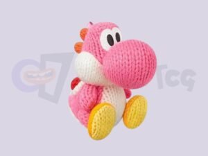 Yoshi Pink ( Yarn Yoshi ) Pink Yarn Yoshi amiibo Figure Nintendo Woolly World Riyadh KSA.