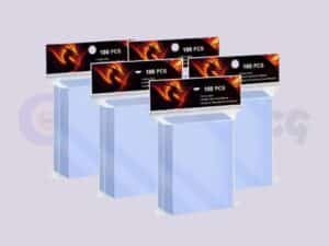 Clear TCG Card Sleeves 100 Pack Clear Standard TCG Card Sleeves 100 Pack Pokemon MTG Riyadh.