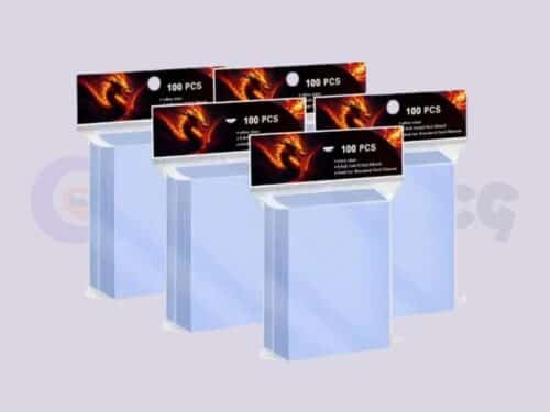 Clear TCG Card Sleeves 100 Pack Clear Standard TCG Card Sleeves 100 Pack Pokemon MTG Riyadh.