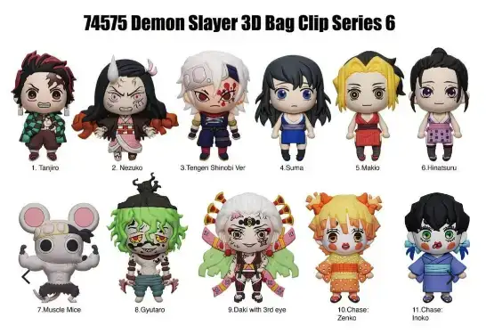 Monogram Naruto 3D Foam Bag Clip, Series 7