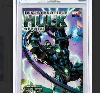 Indestructible Hulk Special 1 Variant CGC 9.8 graded Marvel comic