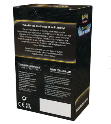 Pokemon TCG: Mega Evolution-Chaos Rising Booster Bundle (6 Packs)