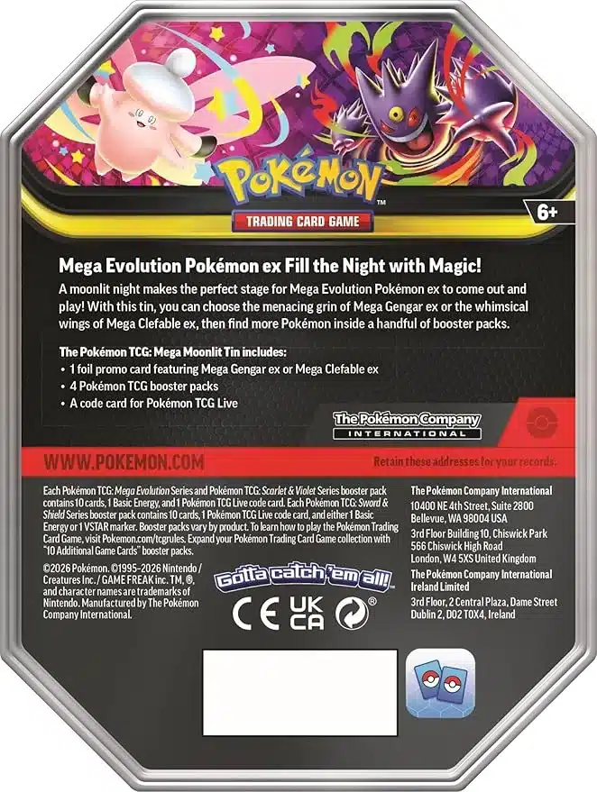 Pokemon TCG Mega Evolution - Mega Moonlight Tin