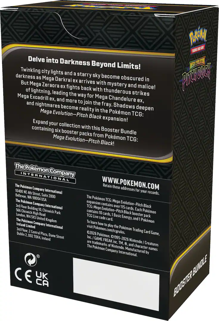 685578_in_1000x1000_7a2a5ce8-a4fd-4e82-9259-1c8b75a02dcb (1) Pokémon - TCG: Mega Evolution - Pitch Black Booster Bundle