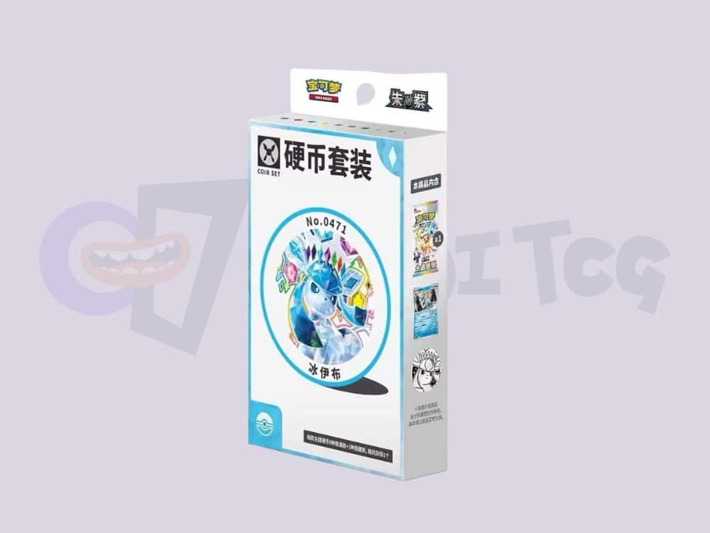 pokemon-glaceon-coin-set-waditcg Official Pokemon Glaceon Coin Set Simplified Chinese Release - WadiTCG KSA