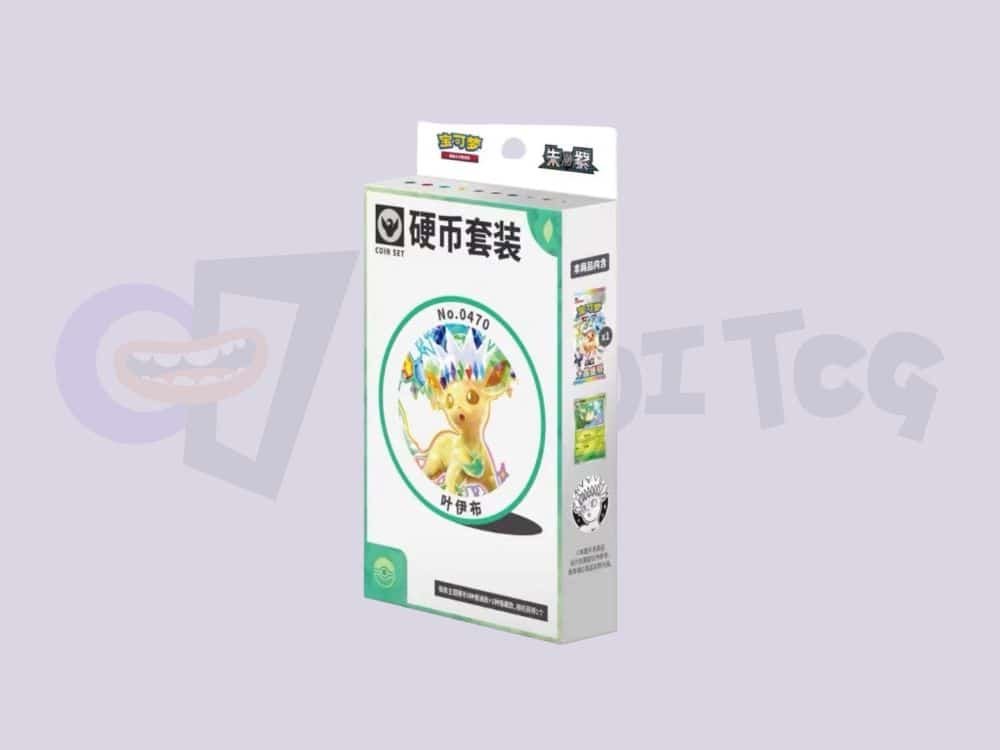 pokemon-leafeon-coin-set-waditcg Official Pokemon Leafeon Coin Set Simplified Chinese Release - WadiTCG KSA