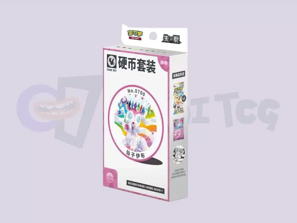 Official Pokemon Sylveon Coin Set Simplified Chinese Release - WadiTCG KSA