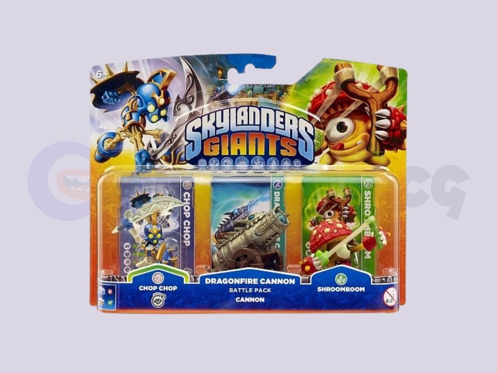 Skylanders Giants Spyro's Adventure: Battle Pack (Chop Chop, Golden Dragonfire Cannon, Shroomboom)