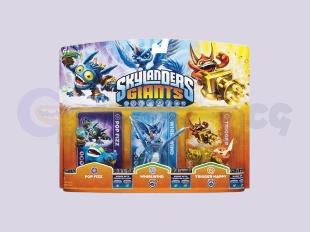 Skylanders Giants Spyro's Adventure: Triple Pack (Pop Fizz, Whirlwind, Trigger Happy)