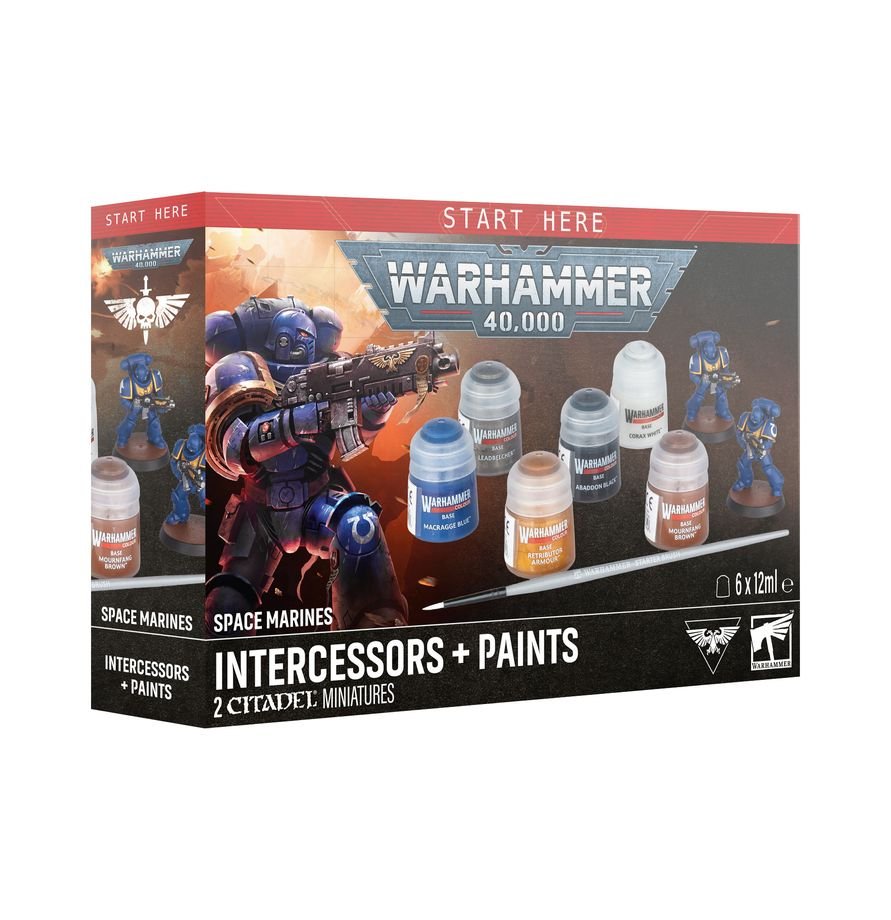 SPACE MARINE INTERCESSORS + PAINTS